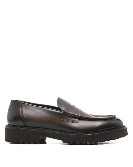 Mocasines penny Doucal's de hombre de color Gray