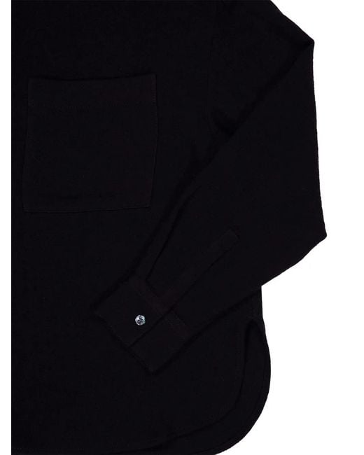 James Perse Black Hemd Im Oversized-Look