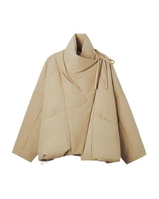 B+ AB Natural Tie-Detail Long-Sleeve Jacket