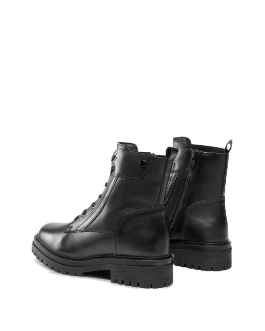 Geox Black Iridea Combat Boots
