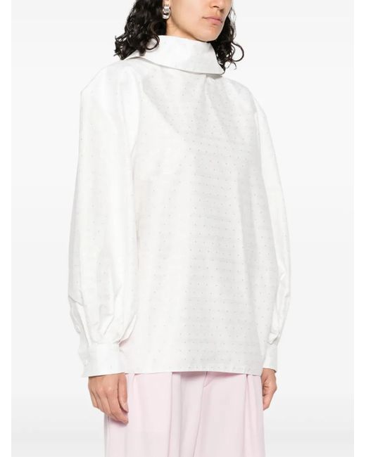 Marni White Cotton Blouse