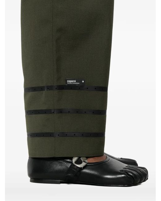 Coperni Green Stripe Tailored Trousers