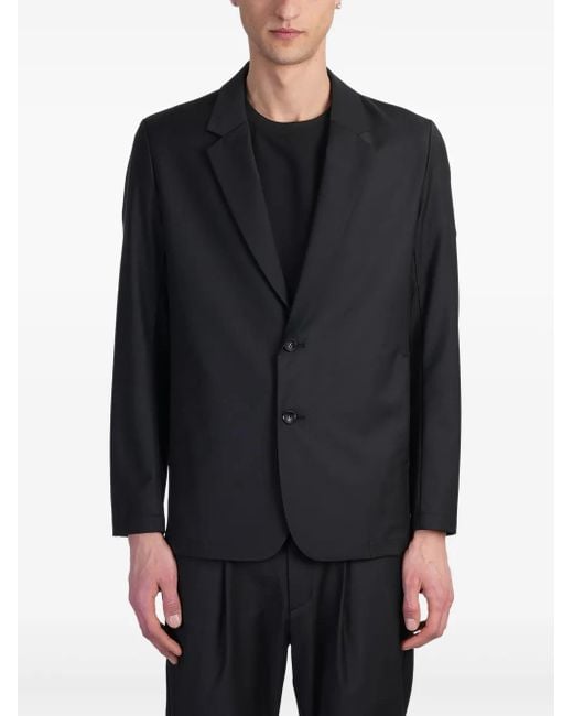 Attachment Black Single-Breasted Blazer for men