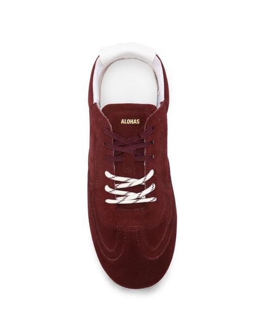 Alohas Red Tb24 Suede Sneakers