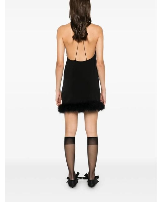 Coperni Boa Mini-Jurk in het Black