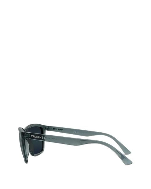 Vuarnet Gray Rectangle Frame Sunglasses for men