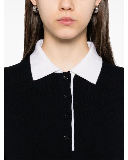 Allude カシミア ポロセーター Black
