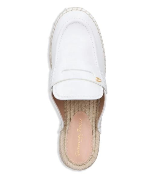 Escarpins En Cuir À Lacets 110 Mm Gianvito Rossi en coloris White
