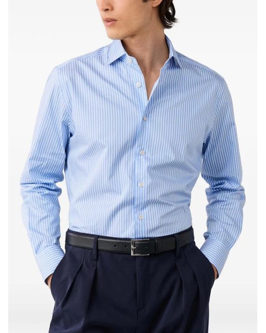 Hackett Blue Chemise À Rayures Larges for men