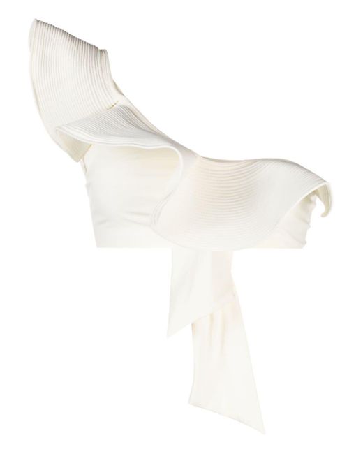 Johanna Ortiz Asymmetrische Bikinitop in het White