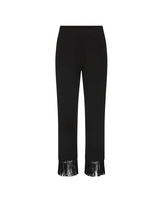 Posse Black Tassel Trousers
