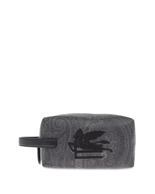 Trousse Da Bagno Con Stampa Paisley di Etro in Gray da Uomo