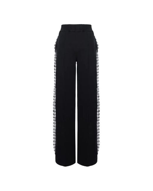 Hamza Black Straight-Leg Trousers