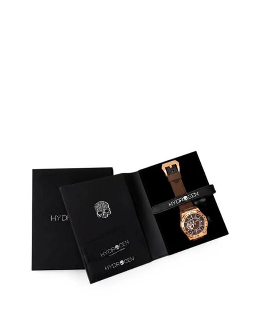 Hydrogen Brown Vento 42Mm Open-Heart Dial Watch