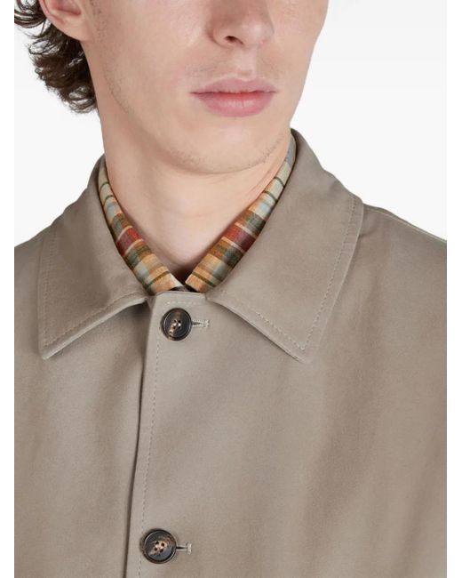 Montedoro Natural Buttoned Suede Leather Jacket for men