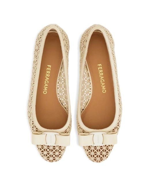 Ferragamo Natural Vara Pumps