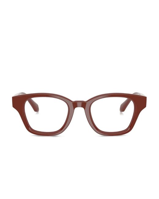 Giorgio Armani Brown Rectangle-Frame Glasses for men