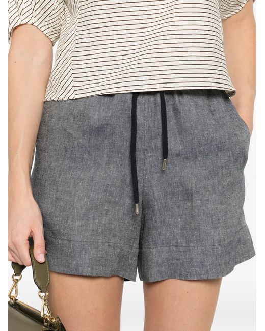 Eleventy Gray Drawstring Shorts