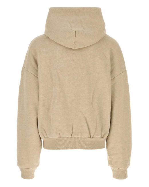 Entire studios Natural Zip-Up Cotton Hoodie
