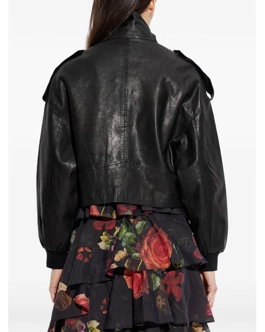 AllSaints Black Lowden Zipped Jacket