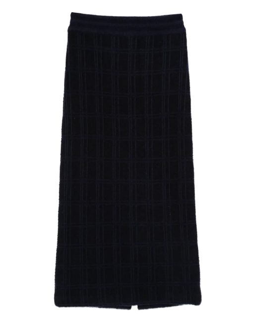 Eric Bompard ツイード スカート Black