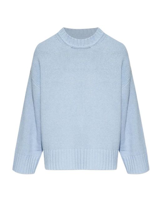 Samsøe & Samsøe Blue Sakeiku Ribbed Crew-Neck Sweater