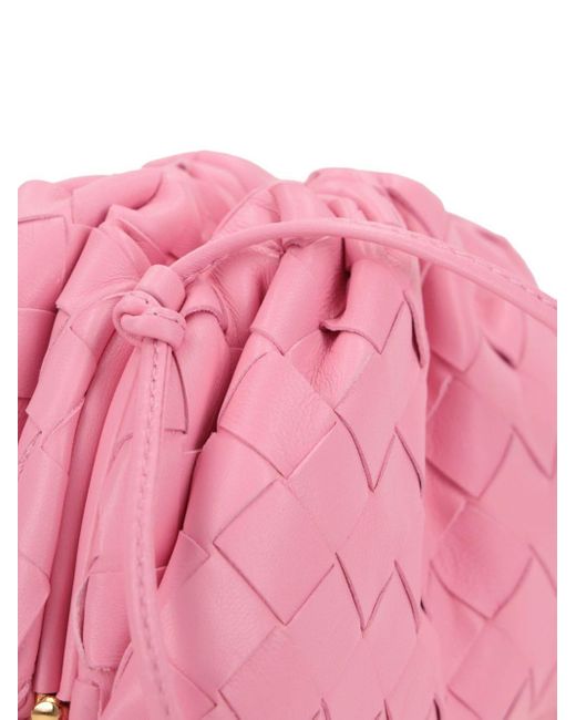 Bottega Veneta Pink Mini Pouch Leather Clutch Bag