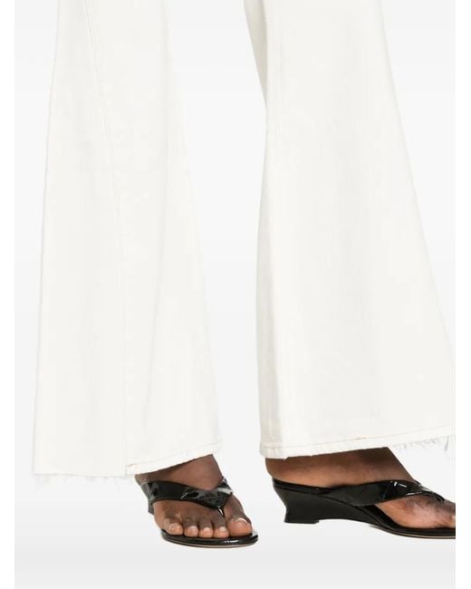 7 For All Mankind White Stretch Cotton Jeans