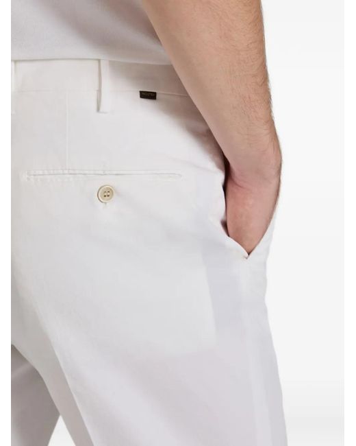 Incotex White Royal Batavia Trousers for men