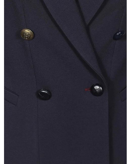 Dondup Blue Double-Breasted Blazer