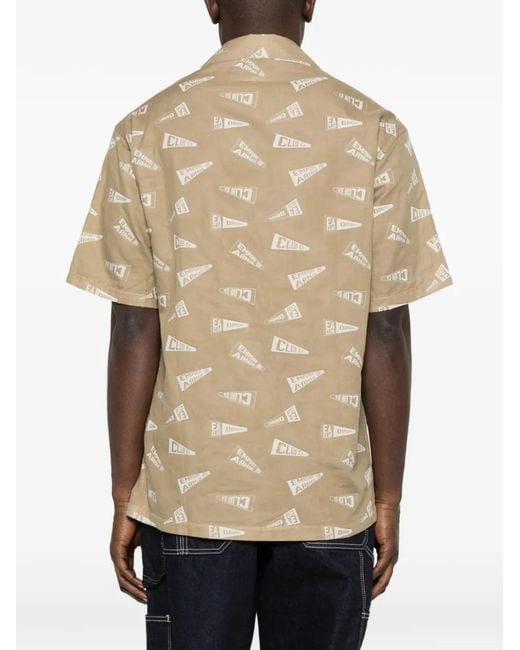 Emporio Armani Natural Emporio Armani Logo-Pattern Shirt for men