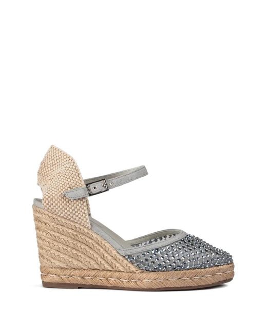 Le Silla Gray Gilda Heeled Espadrilles