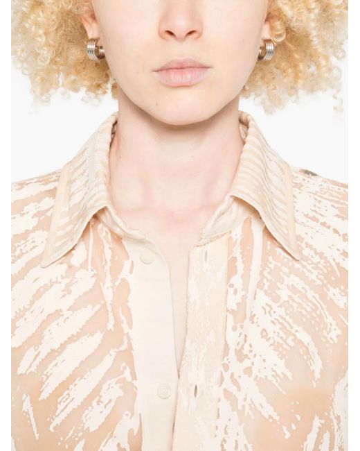 Blouse À Imprimé Abstrait DIESEL en coloris Natural