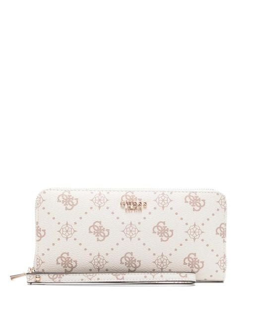 Guess Natural Carrie Monogram Wallet