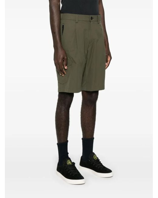 Herno Green Lightweight Polyester Shorts for men