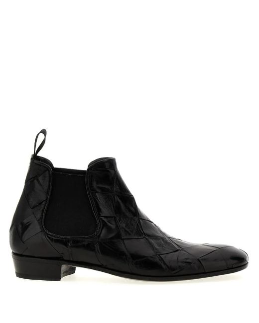 Lidfort Stiefeletten in Flechtoptik in Black für Herren