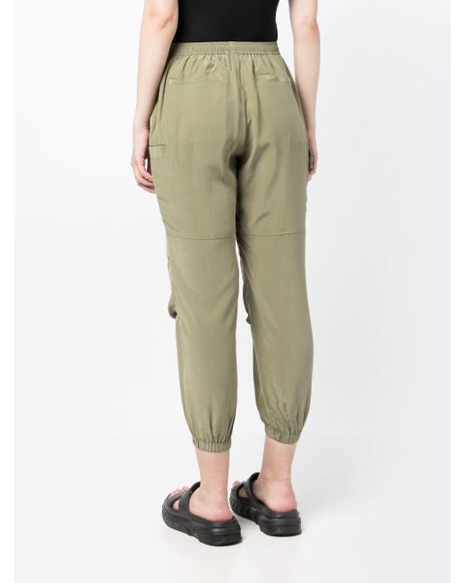 Pantalones capri con múltiples bolsillos John Elliott de color Green