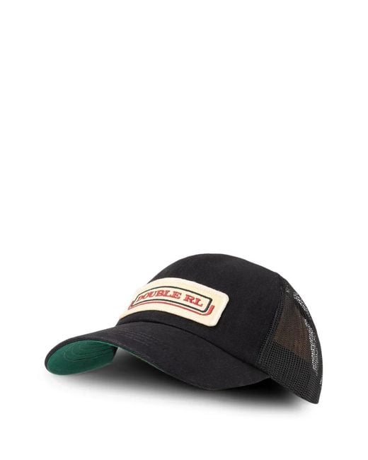 Cappello Con Inserti di RRL in Black da Uomo