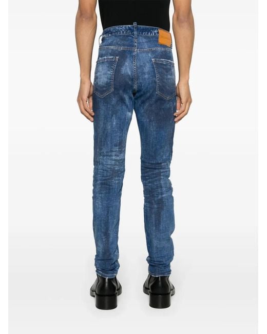 DSquared² Blue Cool Guy Slim-Fit Jeans for men