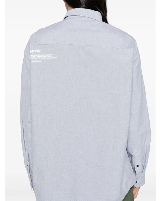 Aape By A Bathing Ape Blue Long Sleeves Shirt for men