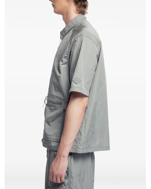 Spoonyard Gray Zip-Up Pocket Shirt