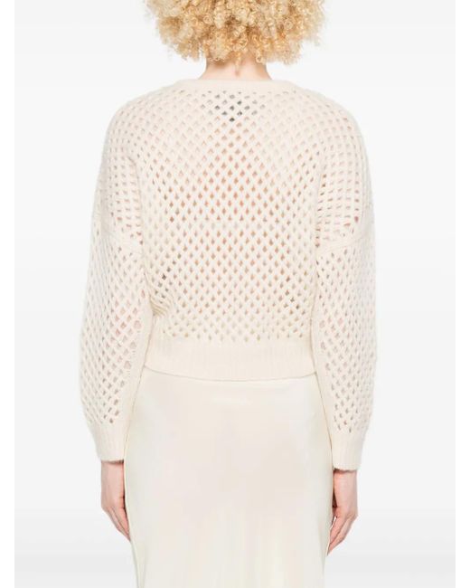 Max Mara White Sweaters