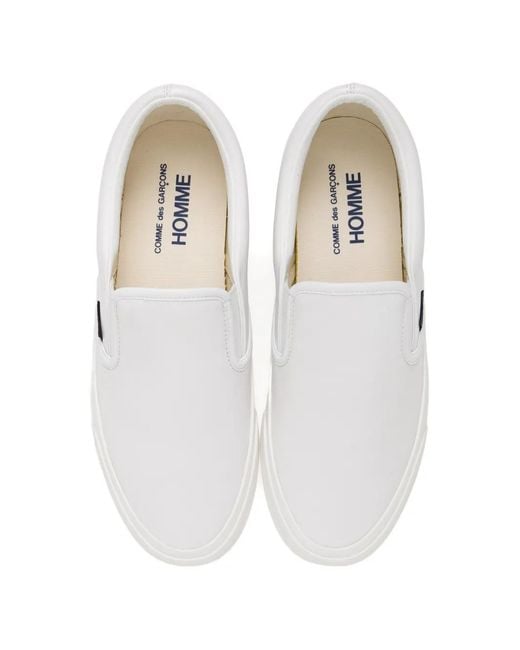 Comme des Garçons White Slip-On Trainers for men