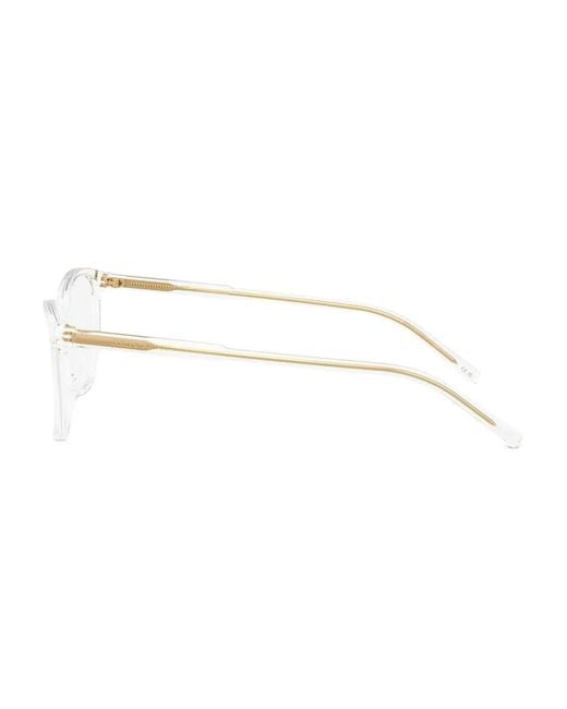 Dolce & Gabbana White Rectangle-Frame Glasses