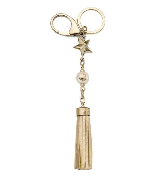 Jimmy Choo Metallic Star-Tassel Keyring