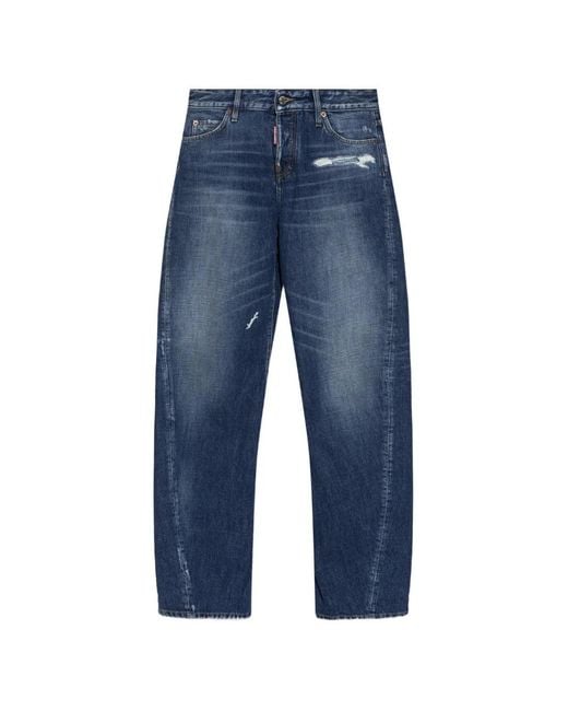 DSquared² Gerafelde Broek in het Blue