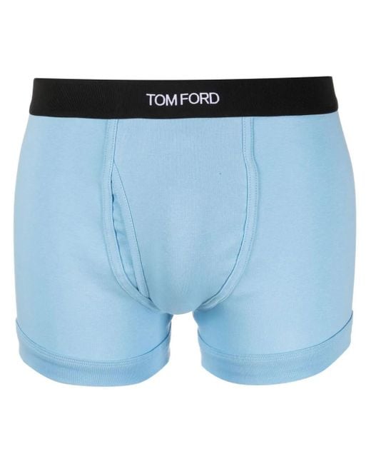 Tom Ford Blue Logo Waistband Boxers for men