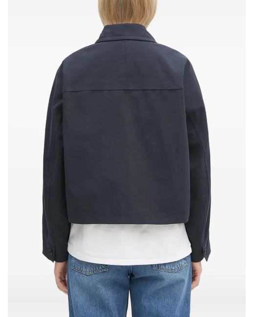 A.P.C. Blue Patch-Pocket Cropped Jacket