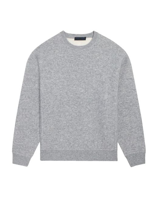 Proenza Schouler Gray Zach Crew-Neck Sweater for men