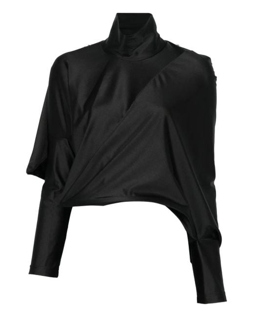Junya Watanabe Black Haut À Design Asymétrique